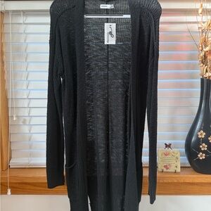 Sonoma Black Long Cardigan Sweater